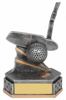 Golf Putter Trophy putt & golf ball