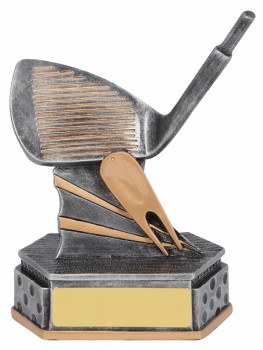 Golf Pitching Wedge Trophy - iron wedge divot