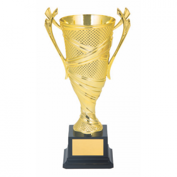 Gold Spiral Plastic Cup 5 sizes trophy