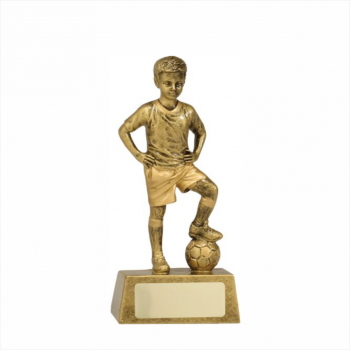 Soccer Male Youth Trophy - 155mm Boys Soccer Trophy