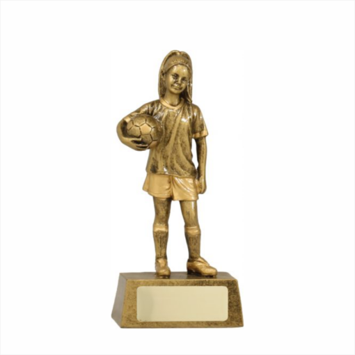 Soccer Female Youth Trophy - 155mm Girls Soccer Trophy