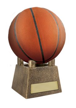 Gold Resin Basketball Stand - Ball Holder