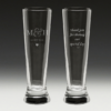 G230 Wedding Pilsner Glass 2 - Initials Glass Double Sided