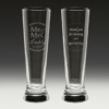 G230 Wedding Pilsner Glass 8 - double sided engraved beer glass