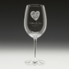 G435 Wedding Wine Glass 11 - heart glass