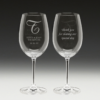 G435 Wedding Wine Glass 1 Wedding Glass reverse side
