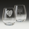 GS500 Wedding Stemless Wine Glass 11 - love glass double