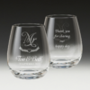GS500 Wedding Stemless Wine Glass 12 - Mr glass double side