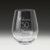 GS600 Birthday Stemless Wine Glass 3 - 50th glass