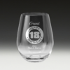 GS600 Birthday Stemless Wine Glass 4 - 18th bday glass