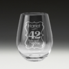 GS600 Birthday Stemless Wine Glass 7 - 42nd birthday glass