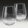 GS600 Wedding Stemless Wine Glass 10 - Double-sided