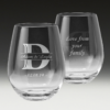 GS600 Wedding Stemless Wine Glass 4 - Double-sided