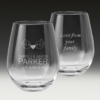 GS600 Wedding Stemless Wine Glass 7 - Double-sided