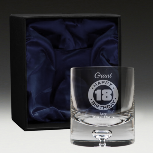 GW300 Birthday Whisky Glass 4 - mens 18th present