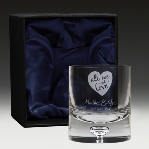 GW300 Wedding Whisky Glass 11 - boxed