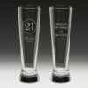 G230 Birthday Pilsner Glass 12 21st glass reversed