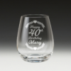 GS500 Birthday Stemless Wine Glass 2 - 40th birthday glass