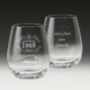 GS500 Birthday Stemless Wine Glass 5 with message