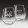 GS500 Sports Stemless Wine Glass - Tennis Double Sided Glass