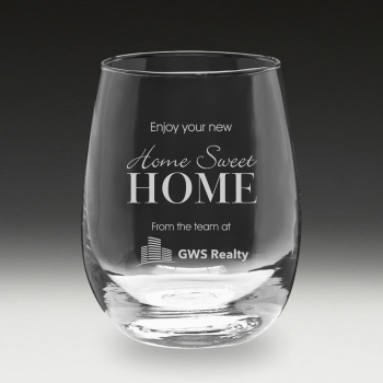 GV410 Budget Stemless Wine Glass - new home glass