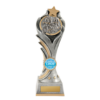 Cycling Flame Tower Trophy large with logo