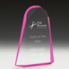 Pink Tint Arch Acrylic Award Laser