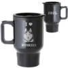 Travel Mug with Handle 470mL black coffee mug