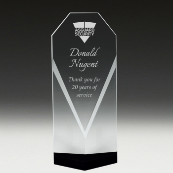 Diamond Pillar Crystal Award Service Award