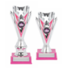 Pink Flash Series Silver Cups Plastic Cups Team Trophies 2 sizes