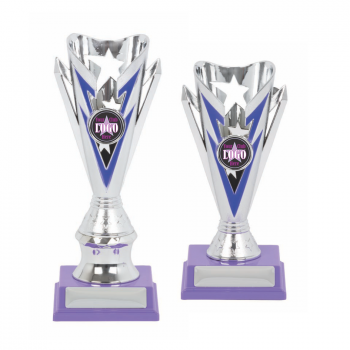 Purple Flash Series Silver Cups 2 sizes