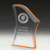 Orange Tint Wave Acrylic Award Tourism Award
