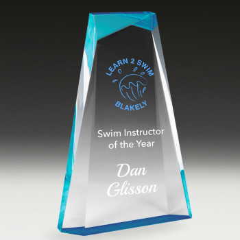 Aqua Tint Prism Acrylic Award Staff Award UV