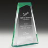 Green Tint Prism Acrylic Award custom award