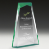 Green Tint Prism Acrylic Award uv custom awards