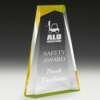 Yellow Tint Prism Acrylic Award Safety Awards