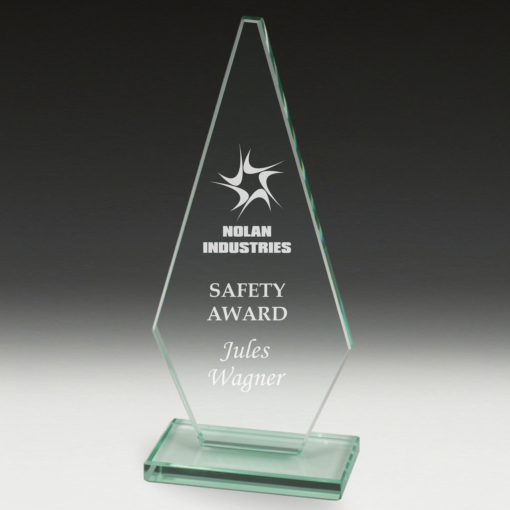 Diamond Budget Glass Award Engraved Glass